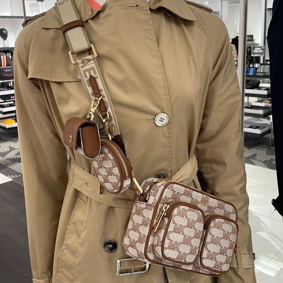 Michael kors jet set travel crossbody tech pocket pouches airpods Clearance